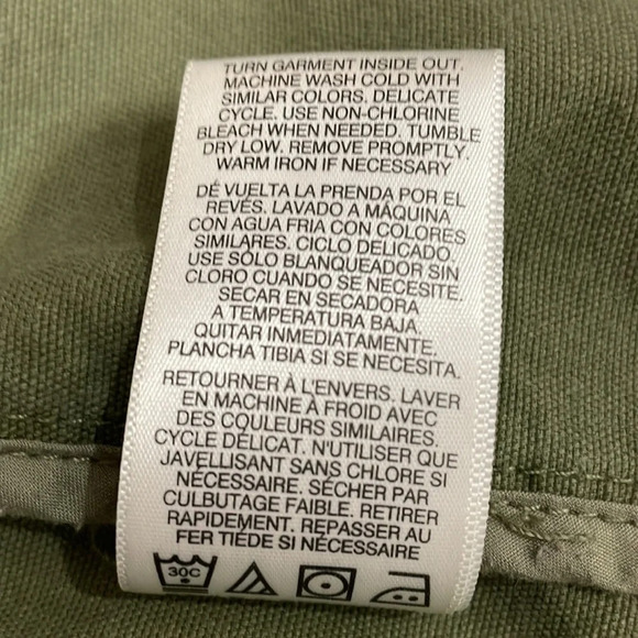 Kensie Jeans Olive Utility Jacket L - Picture 11 of 16